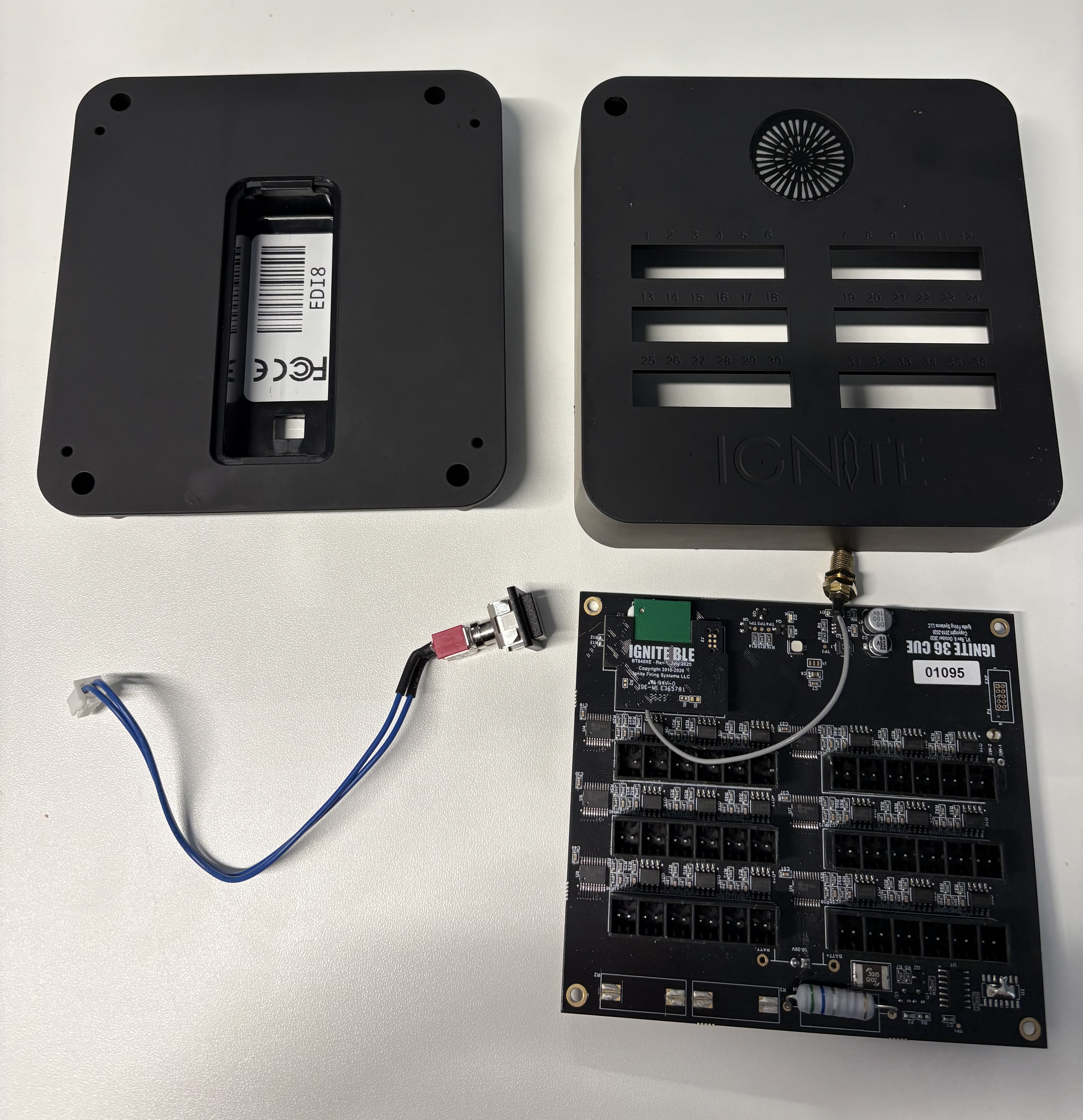 All module parts disassembled