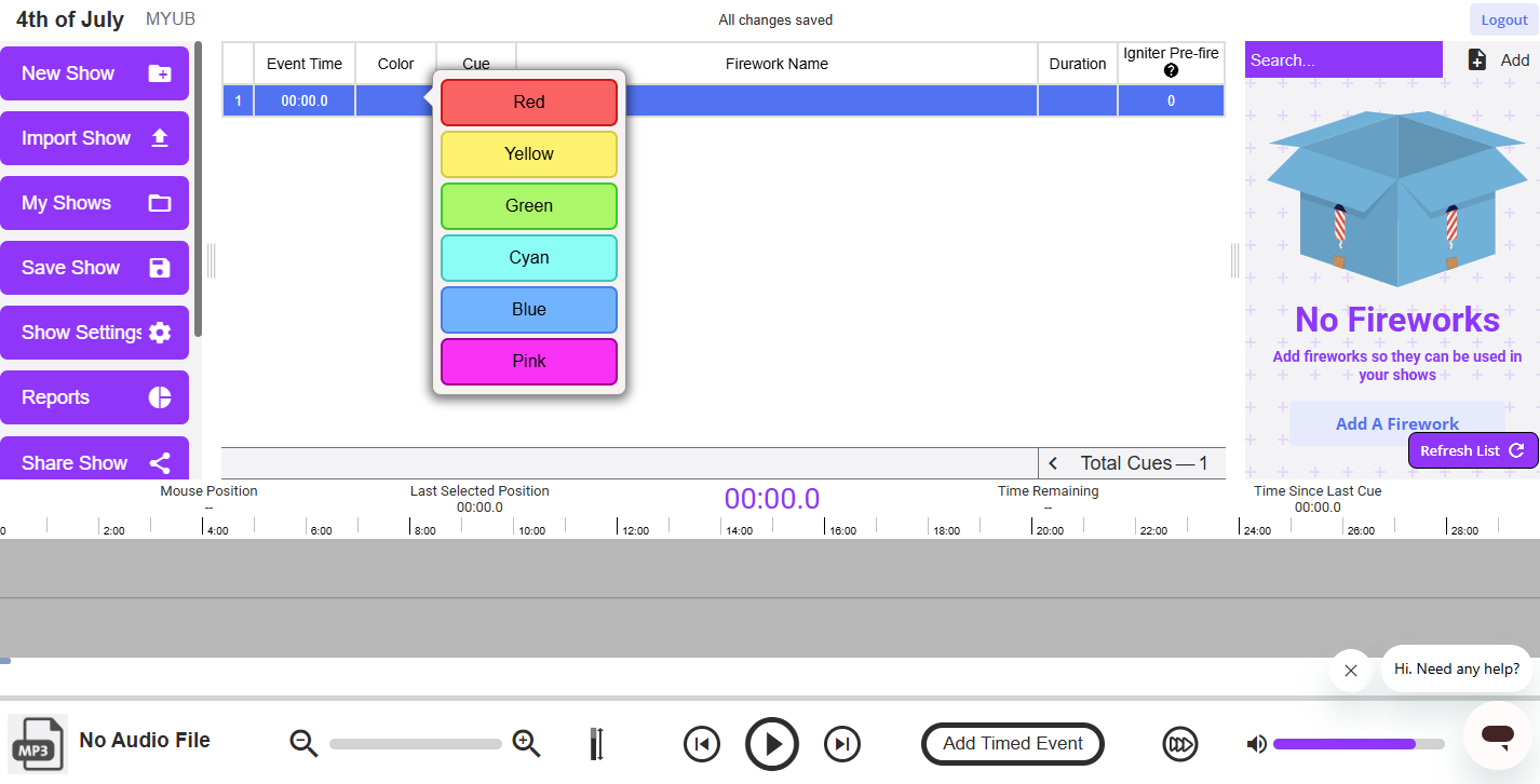 Assigning module and cue