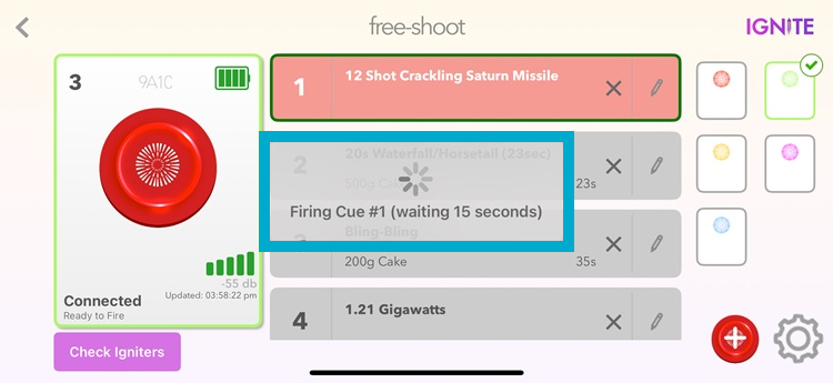 Free-Shoot Firing Message