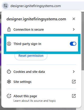Chrome third-party cookies toggle