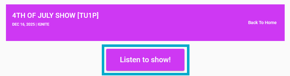 IGNITE LIVE! Web Player Box Around Listen to Show.png